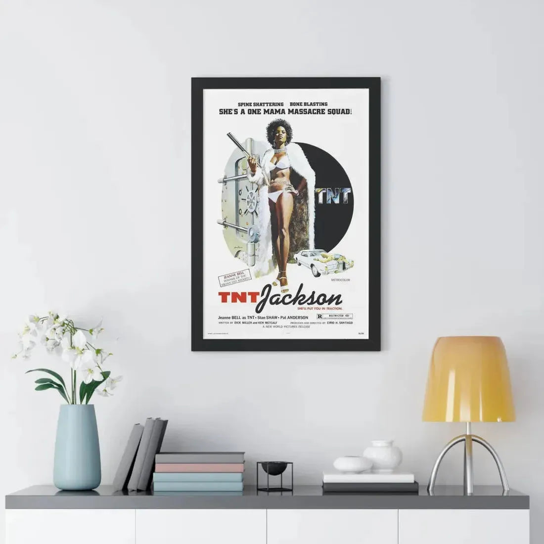 TNT JACKSON 1974 - Framed Movie Poster - The Sticker Space