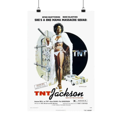 TNT JACKSON 1974 - Paper Movie Poster 12″ x 18″ Matte - The Sticker Space