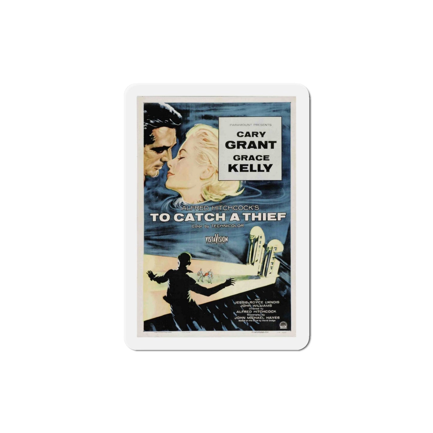 To Catch a Thief 1955 Movie Poster Die-Cut Magnet-4 Inch-The Sticker Space