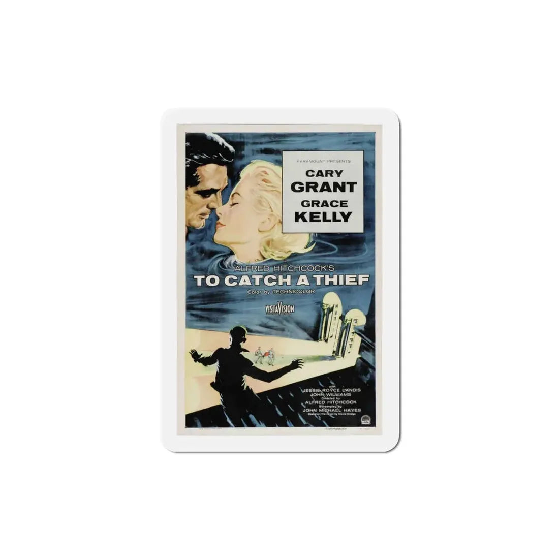 To Catch a Thief 1955 Movie Poster Refrigerator Magnet 4 Inch - The Sticker Space