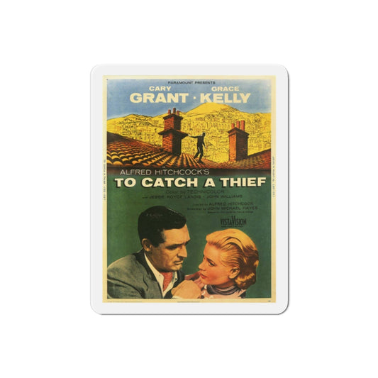 To Catch a Thief 1955 v2 Movie Poster Die-Cut Magnet-2 Inch-The Sticker Space