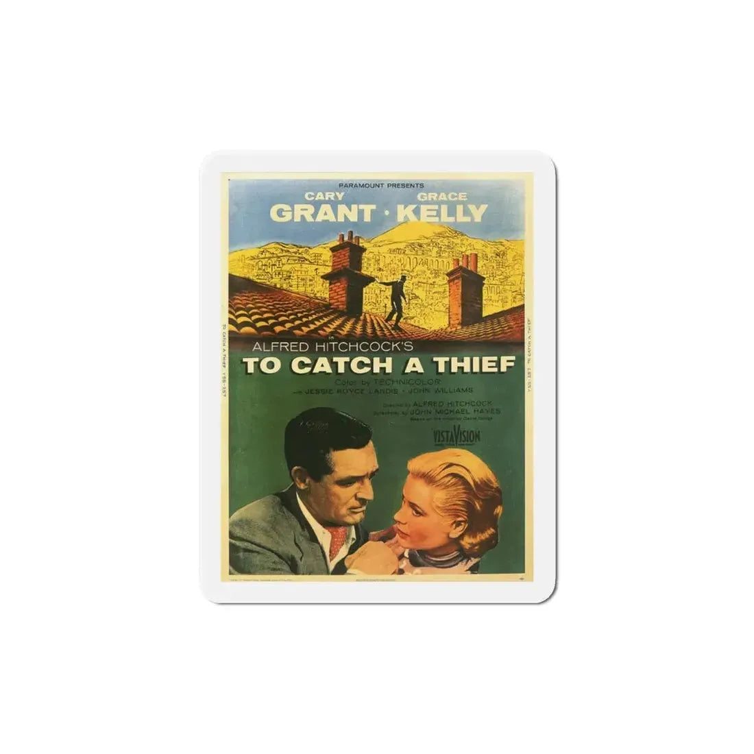 To Catch a Thief 1955 v2 Movie Poster Refrigerator Magnet 6 Inch - The Sticker Space