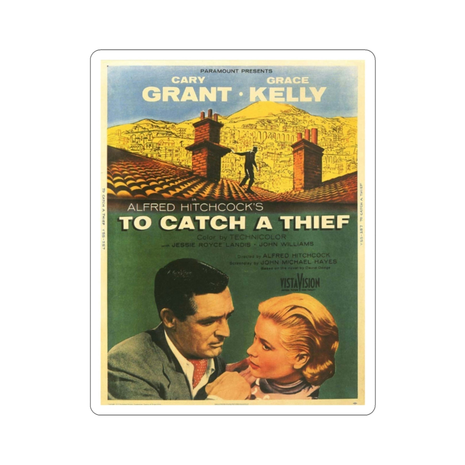 To Catch a Thief 1955 v2 Movie Poster STICKER Vinyl Die-Cut Decal-2 Inch-The Sticker Space