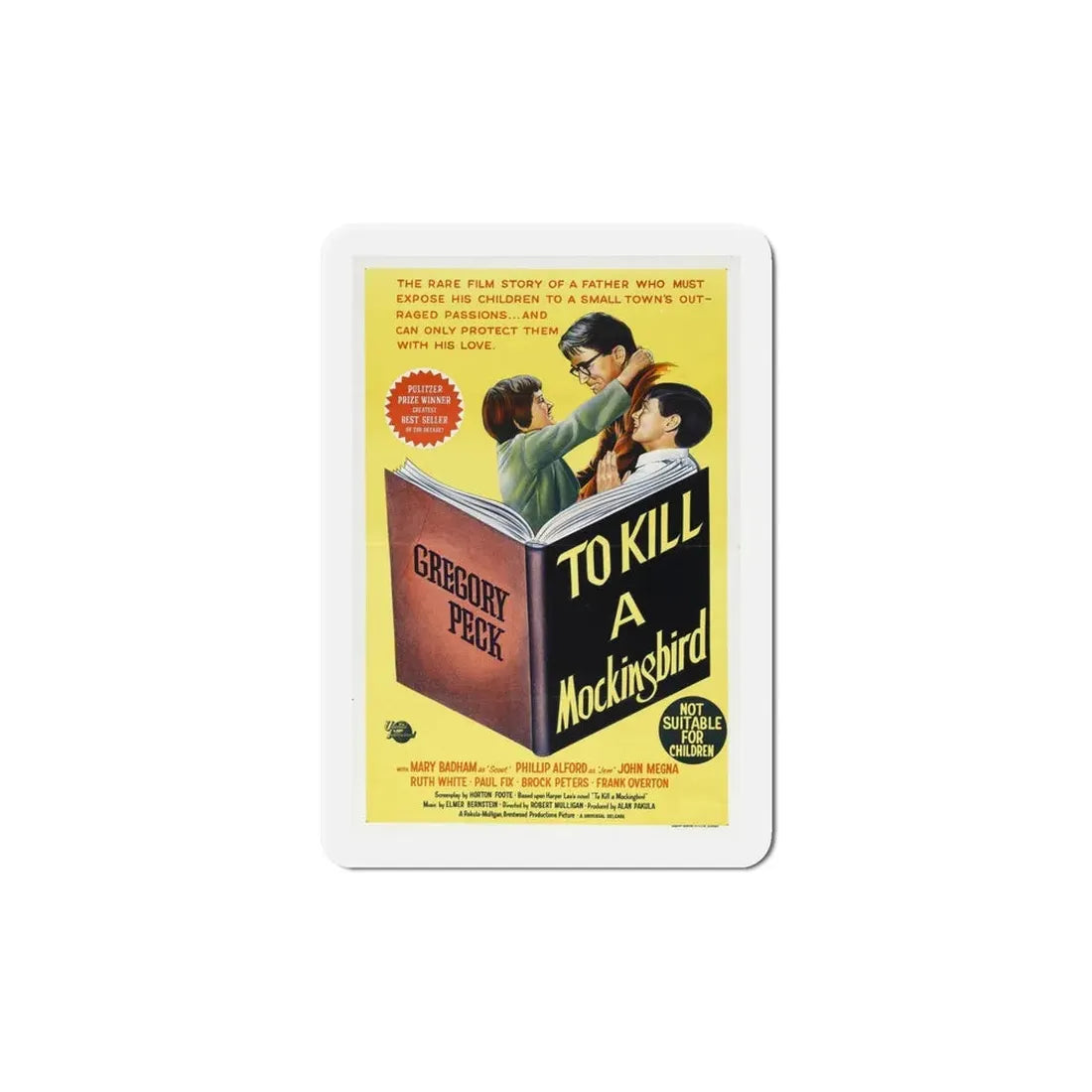 To Kill a Mockingbird 1962 Movie Poster Refrigerator Magnet 6 Inch - The Sticker Space