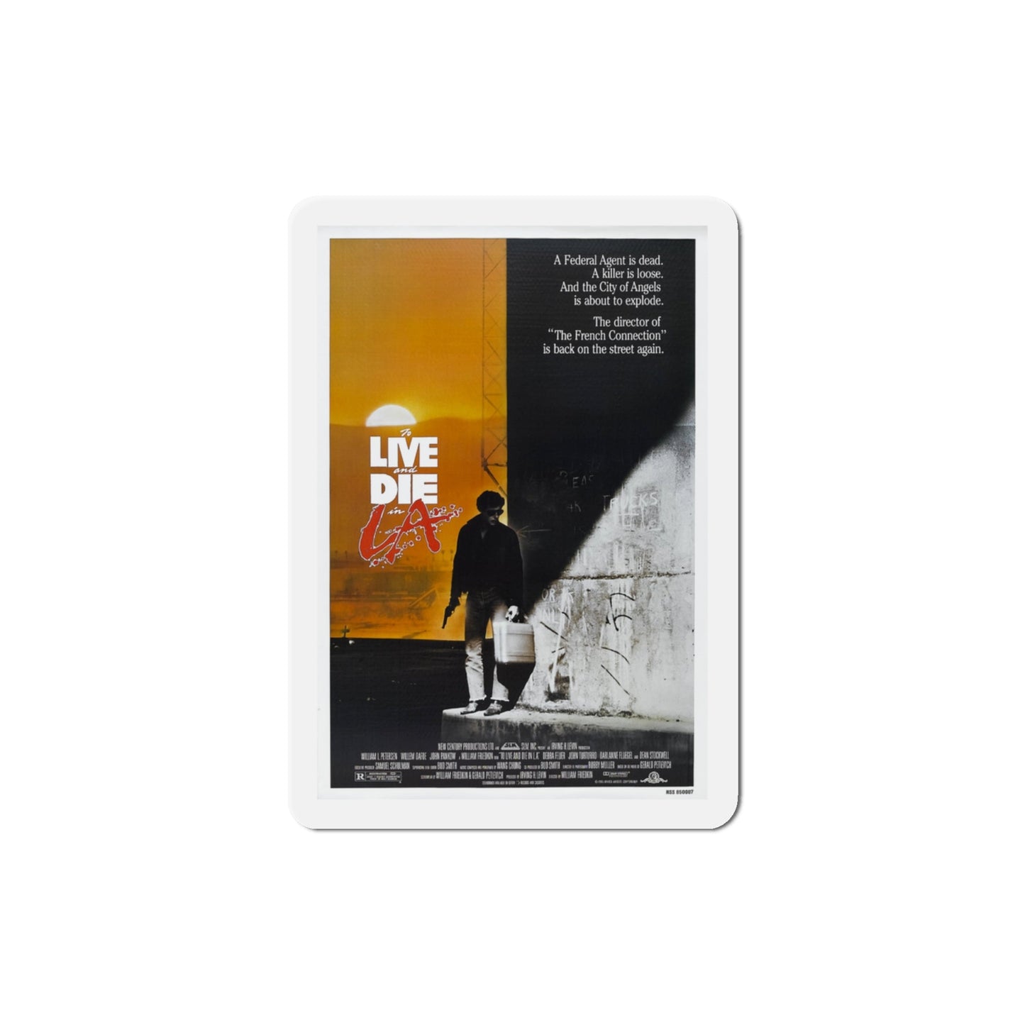 To Live and Die in LA 1985 Movie Poster Die-Cut Magnet-The Sticker Space