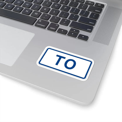 To plate South Carolina (South Carolina) (Road Sign) STICKER Vinyl Kiss-Cut Decal - The Sticker Space