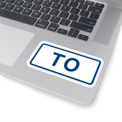 To plate South Carolina (South Carolina) (Road Sign) STICKER Vinyl Kiss-Cut Decal - The Sticker Space