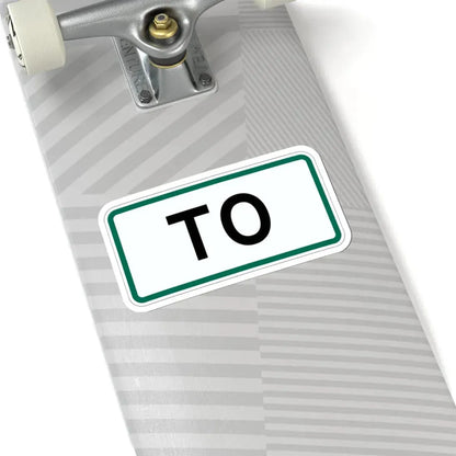 To plate South Dakota (South Dakota) (Road Sign) STICKER Vinyl Kiss-Cut Decal - The Sticker Space