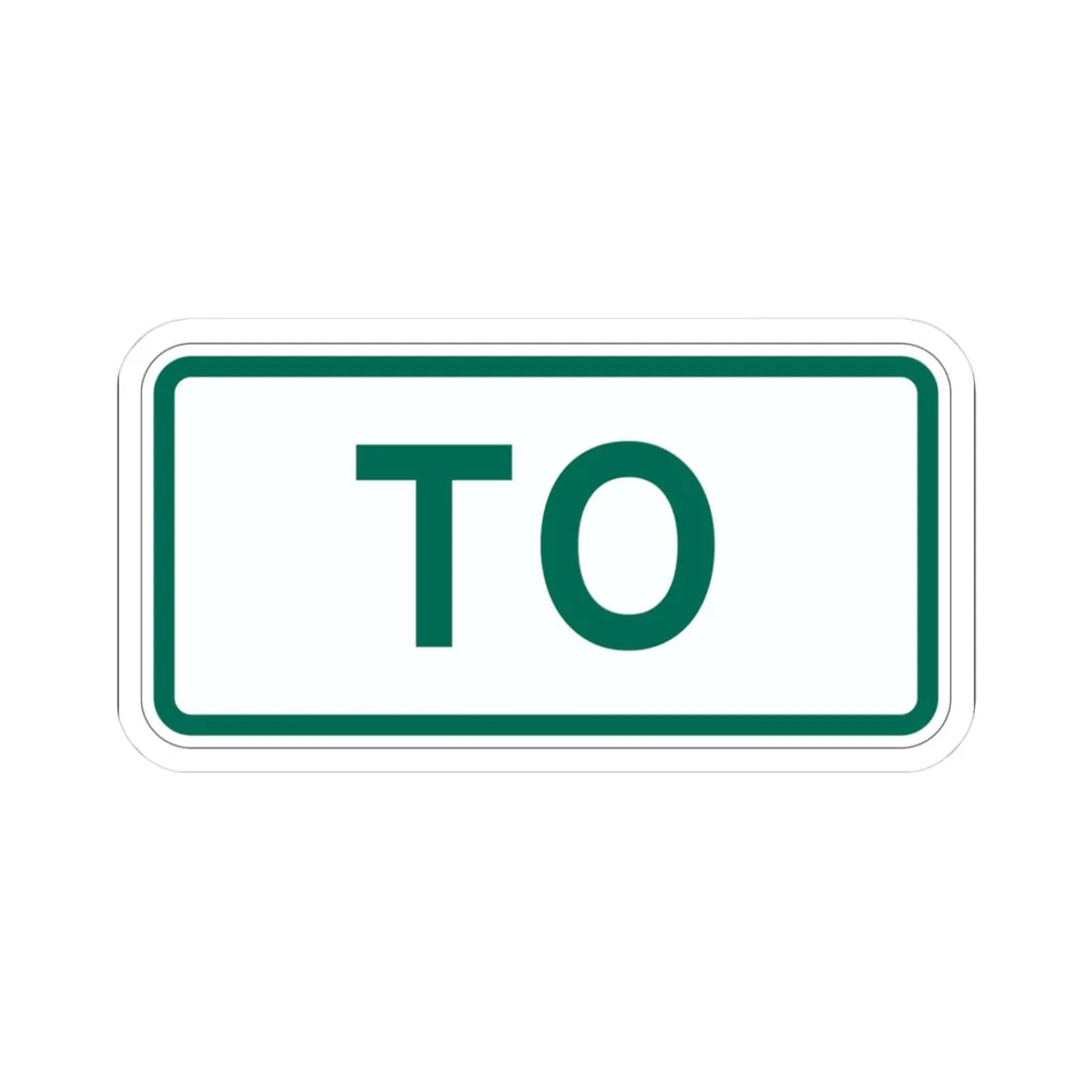 To plate Vermont (Vermont) (Road Sign) STICKER Vinyl Kiss-Cut Decal 3 Inch White - The Sticker Space