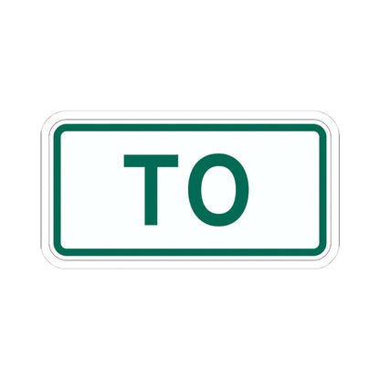 To plate Vermont (Vermont) (Road Sign) STICKER Vinyl Kiss-Cut Decal 4 Inch White - The Sticker Space
