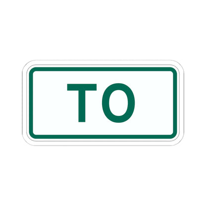To plate Vermont (Vermont) (Road Sign) STICKER Vinyl Kiss-Cut Decal 6 Inch White - The Sticker Space