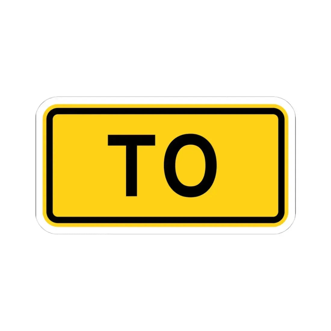 To plate Wyoming (Wyoming) (Road Sign) STICKER Vinyl Kiss-Cut Decal - The Sticker Space