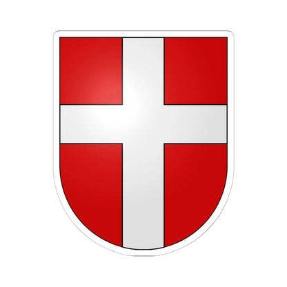 Tobel Tägerschen-coat of arms (Switzerland) (Coat of Arms) STICKER Vinyl Kiss-Cut Decal 6 Inch White - The Sticker Space