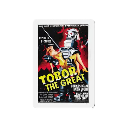 TOBOR THE GREAT 1954 Movie Poster - Refrigerator Magnet 6 Inch Die-Cut - The Sticker Space