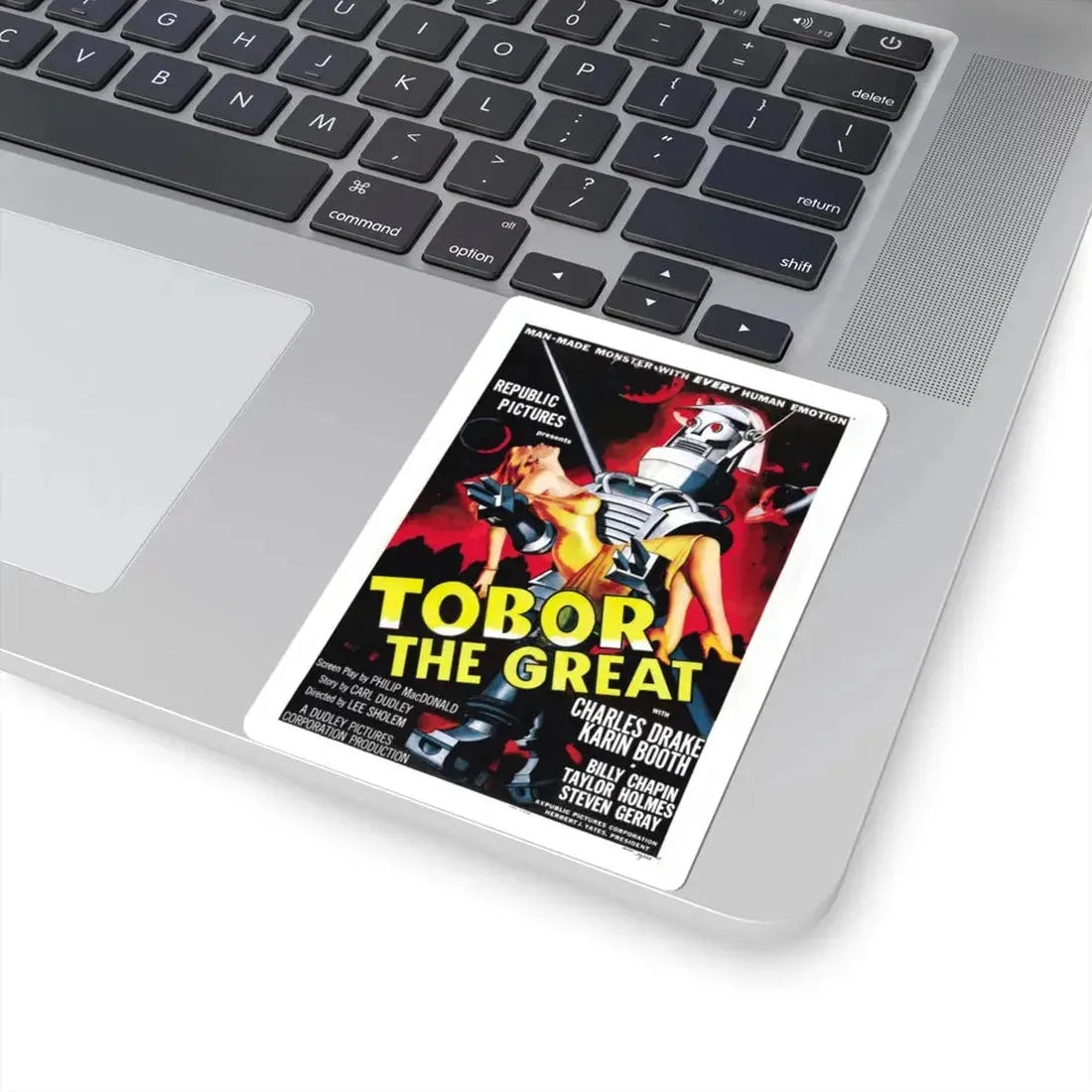 TOBOR THE GREAT 1954 Movie Poster - STICKER Vinyl Kiss-Cut Decal - The Sticker Space