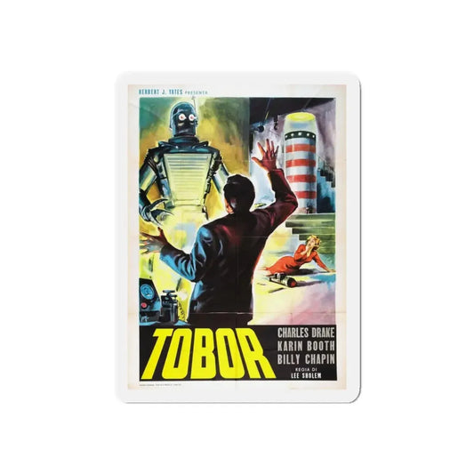TOBOR THE GREAT (2) 1954 Movie Poster - Refrigerator Magnet 6 Inch Die-Cut - The Sticker Space