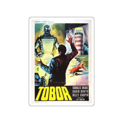 TOBOR THE GREAT (2) 1954 Movie Poster STICKER Vinyl Die-Cut Decal 3 Inch - The Sticker Space