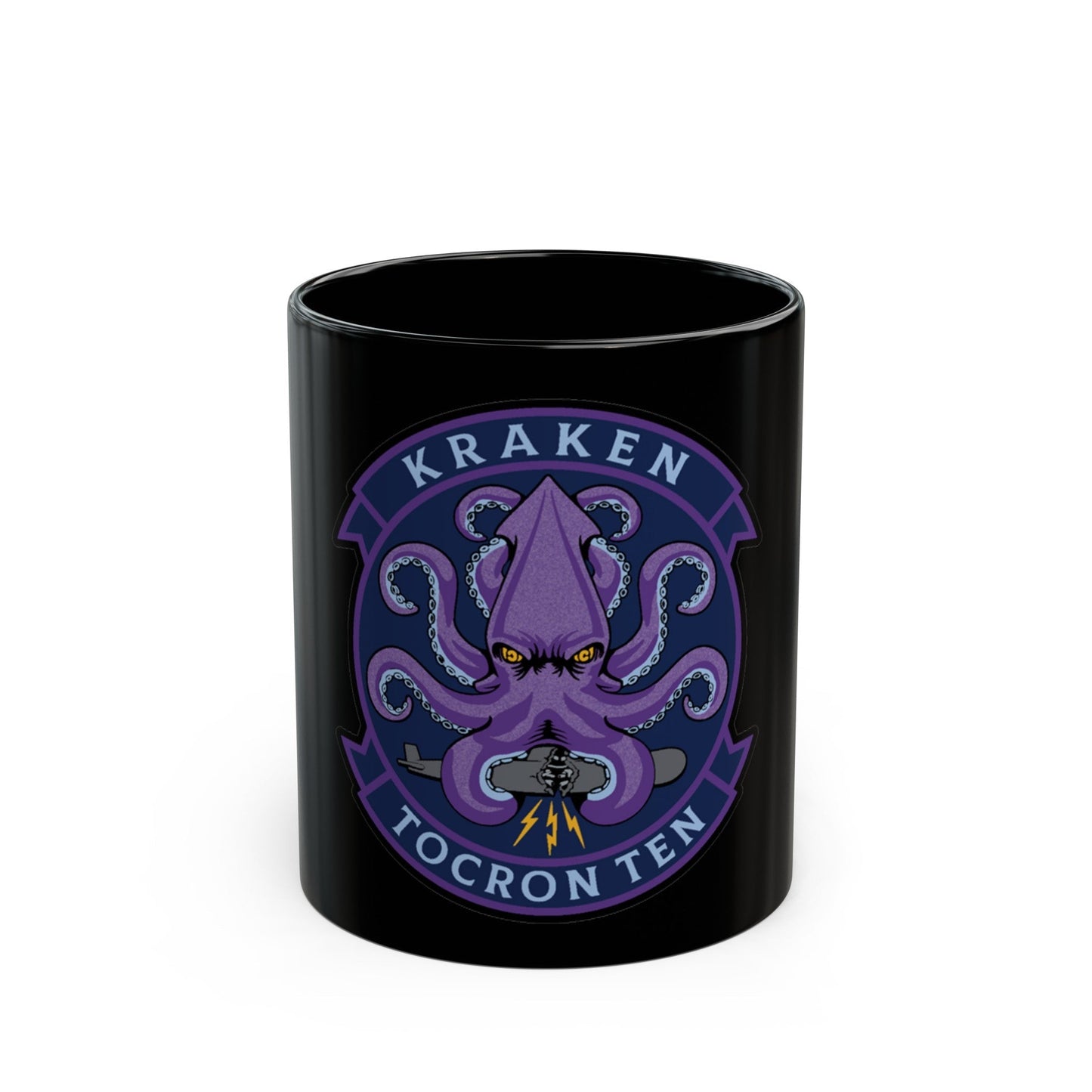 TOCRON TEN KRAKEN (U.S. Navy) Black Coffee Mug-11oz-The Sticker Space