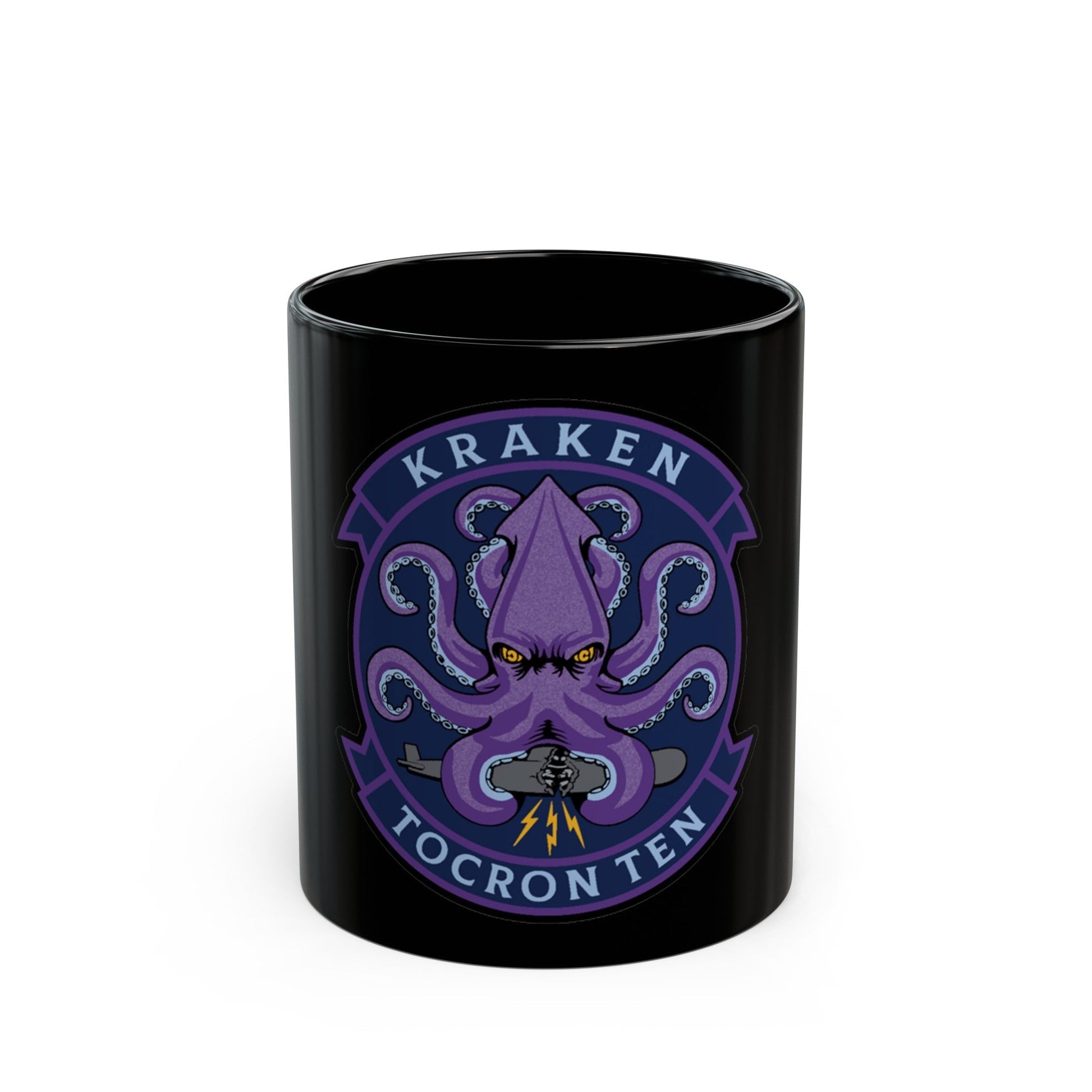 TOCRON TEN KRAKEN (U.S. Navy) Black Coffee Mug-11oz-The Sticker Space