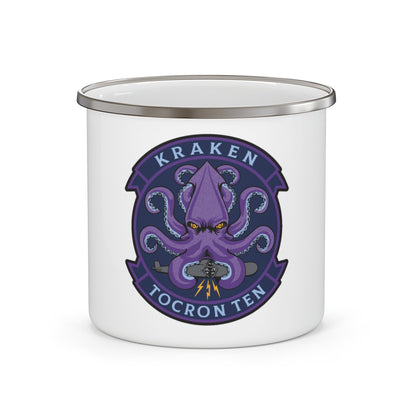 TOCRON TEN KRAKEN (U.S. Navy) Enamel Mug 12oz-12oz-The Sticker Space