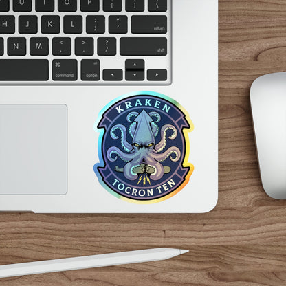 TOCRON TEN KRAKEN (U.S. Navy) Holographic STICKER Die-Cut Vinyl Decal-The Sticker Space