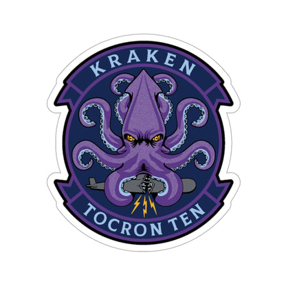 TOCRON TEN KRAKEN (U.S. Navy) STICKER Vinyl Die-Cut Decal-3 Inch-The Sticker Space