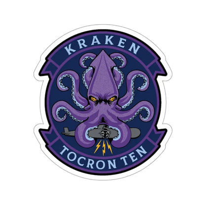TOCRON TEN KRAKEN (U.S. Navy) STICKER Vinyl Die-Cut Decal 4 Inch - The Sticker Space