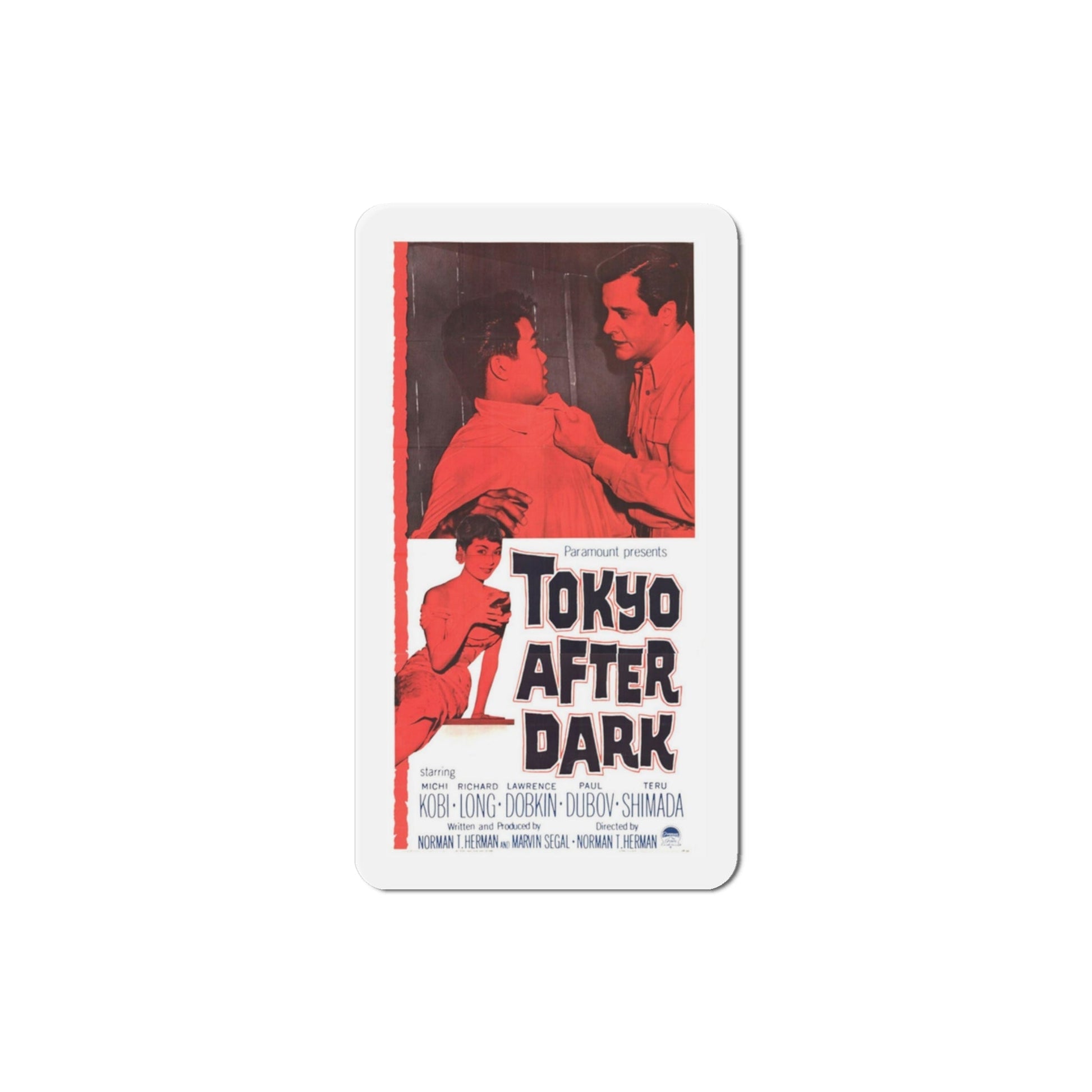 Tokyo After Dark 1959 Movie Poster Die-Cut Magnet-3 Inch-The Sticker Space