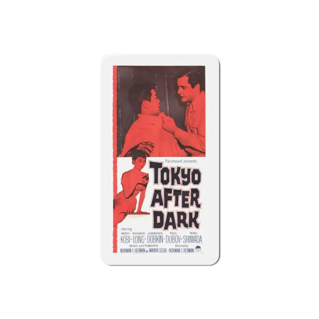 Tokyo After Dark 1959 Movie Poster Refrigerator Magnet 2 Inch - The Sticker Space