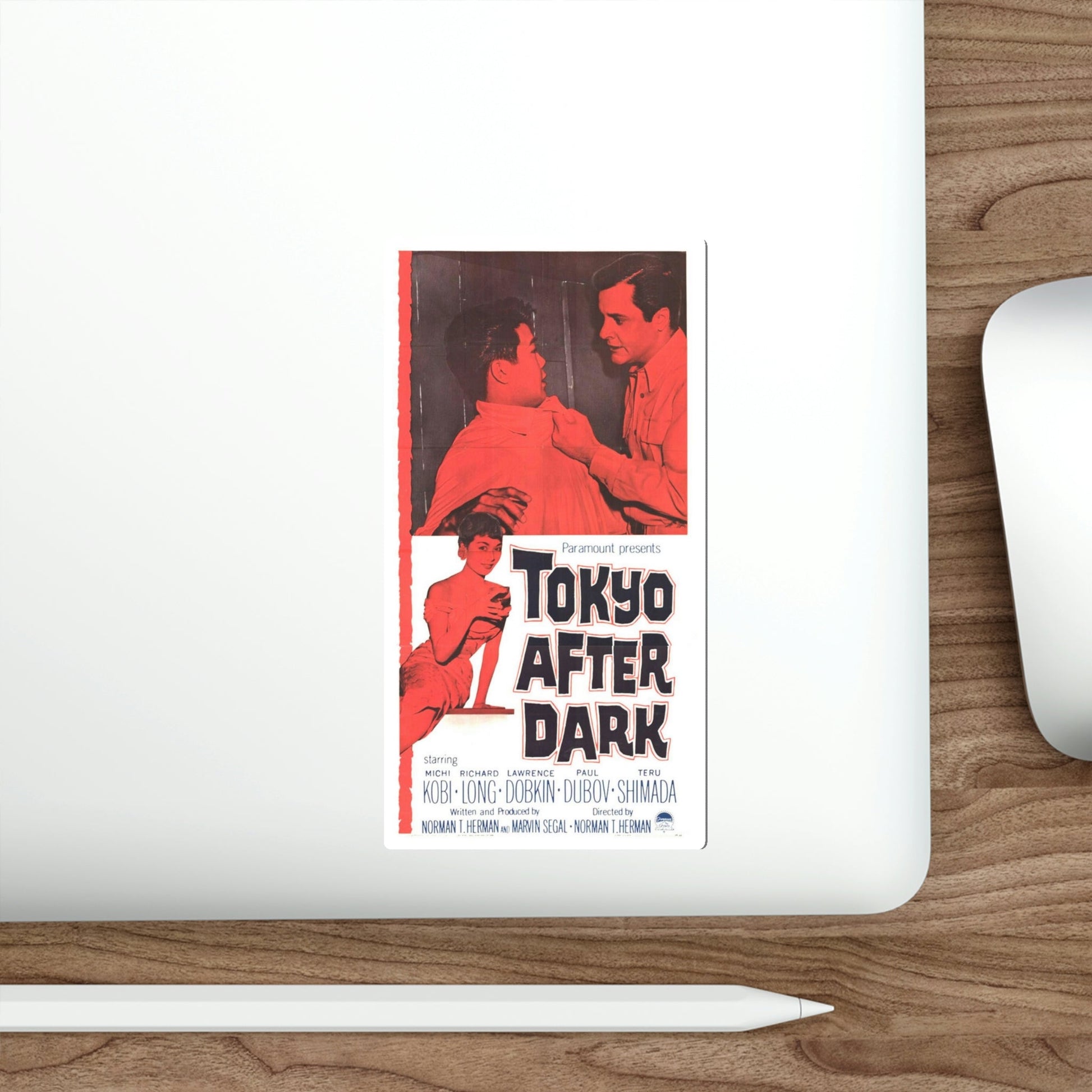 Tokyo After Dark 1959 Movie Poster STICKER Vinyl Die-Cut Decal-The Sticker Space