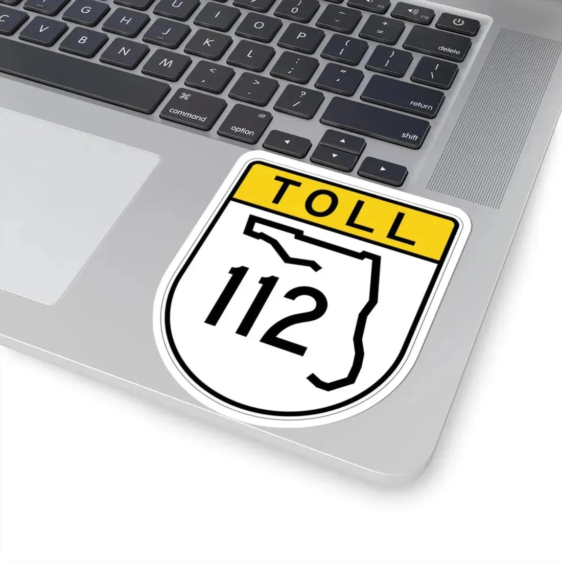Toll Florida 112 (Florida) (Road Sign) STICKER Vinyl Kiss-Cut Decal - The Sticker Space