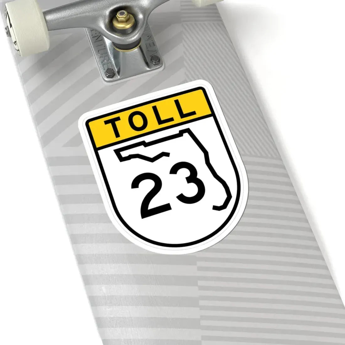 Toll Florida 23 (Florida) (Road Sign) STICKER Vinyl Kiss-Cut Decal - The Sticker Space