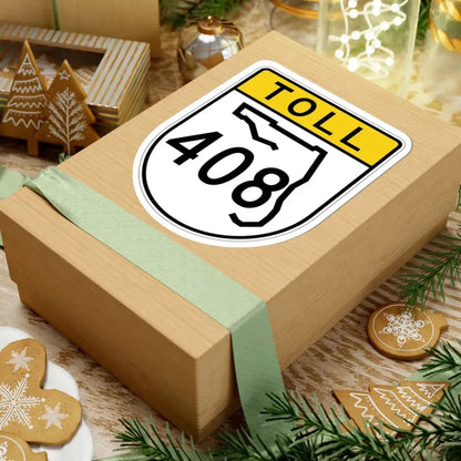 Toll Florida 408 (Florida) (Road Sign) STICKER Vinyl Kiss-Cut Decal - The Sticker Space