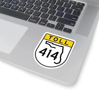 Toll Florida 414 (Florida) (Road Sign) STICKER Vinyl Kiss-Cut Decal - The Sticker Space
