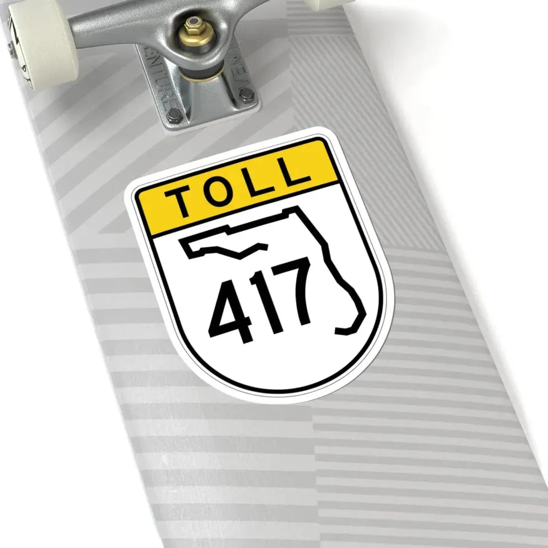 Toll Florida 417 (Florida) (Road Sign) STICKER Vinyl Kiss-Cut Decal - The Sticker Space