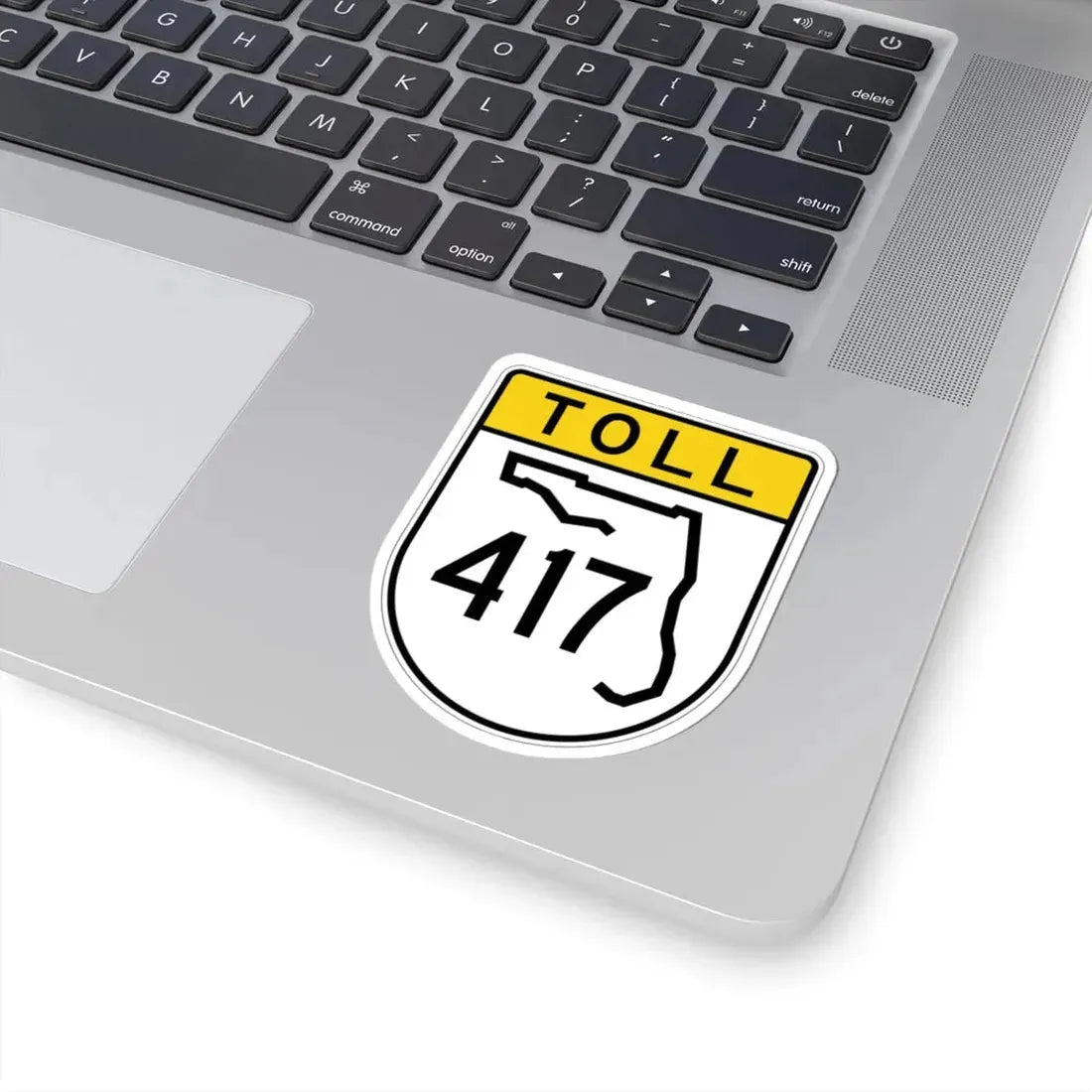 Toll Florida 417 (Florida) (Road Sign) STICKER Vinyl Kiss-Cut Decal - The Sticker Space