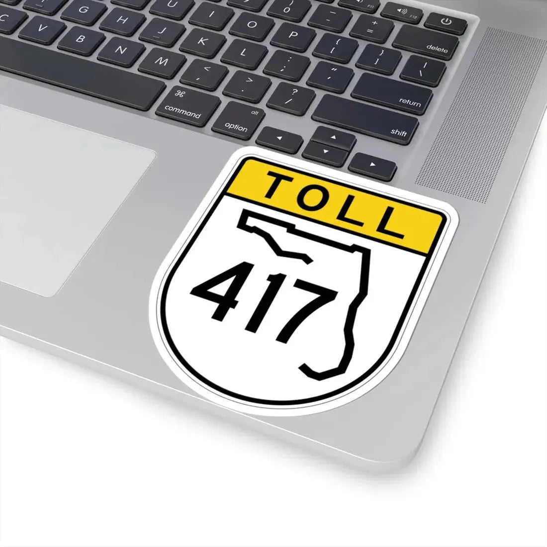 Toll Florida 417 (Florida) (Road Sign) STICKER Vinyl Kiss-Cut Decal - The Sticker Space