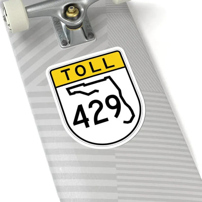 Toll Florida 429 (Florida) (Road Sign) STICKER Vinyl Kiss-Cut Decal - The Sticker Space