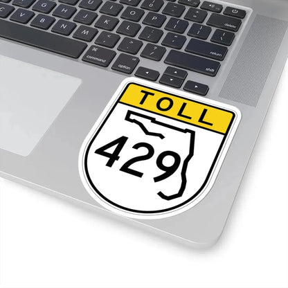 Toll Florida 429 (Florida) (Road Sign) STICKER Vinyl Kiss-Cut Decal - The Sticker Space