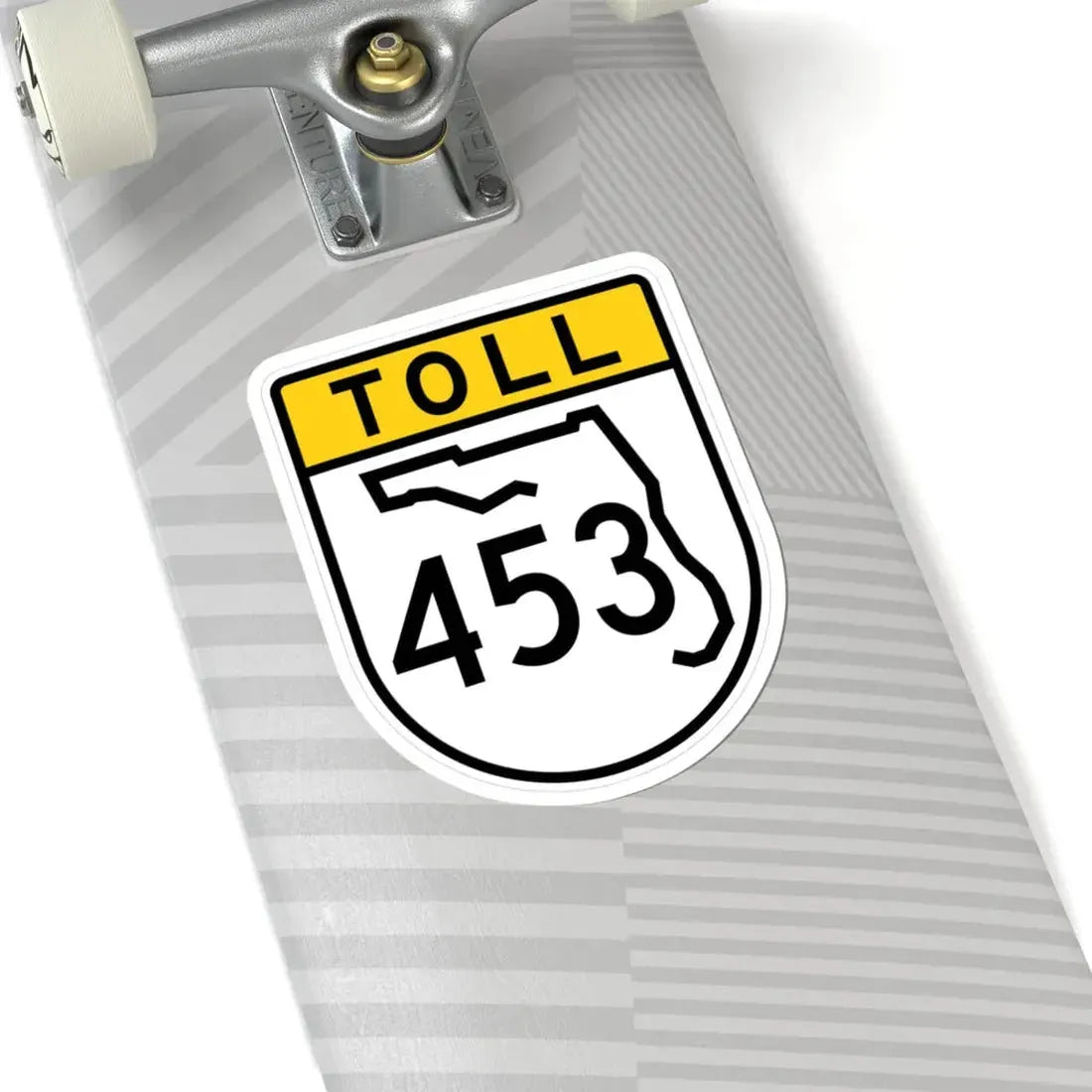 Toll Florida 453 (Florida) (Road Sign) STICKER Vinyl Kiss-Cut Decal - The Sticker Space