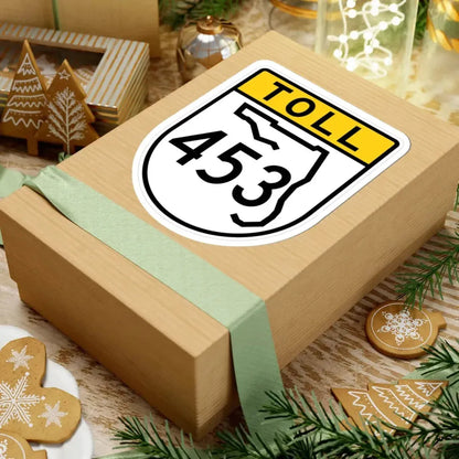 Toll Florida 453 (Florida) (Road Sign) STICKER Vinyl Kiss-Cut Decal - The Sticker Space