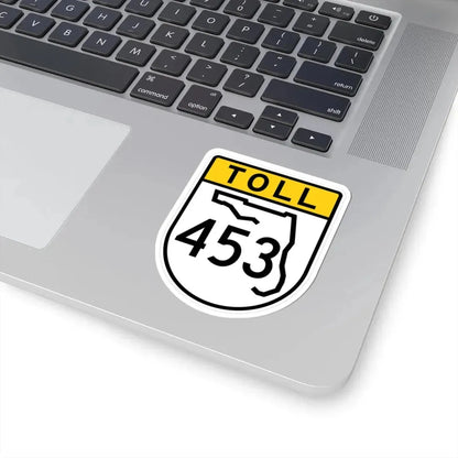 Toll Florida 453 (Florida) (Road Sign) STICKER Vinyl Kiss-Cut Decal - The Sticker Space