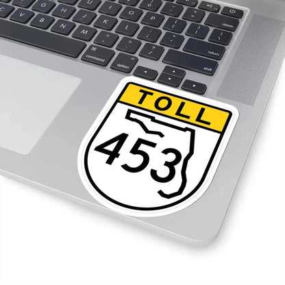 Toll Florida 453 (Florida) (Road Sign) STICKER Vinyl Kiss-Cut Decal - The Sticker Space