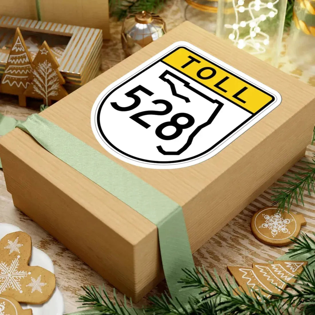 Toll Florida 528 (Florida) (Road Sign) STICKER Vinyl Kiss-Cut Decal - The Sticker Space