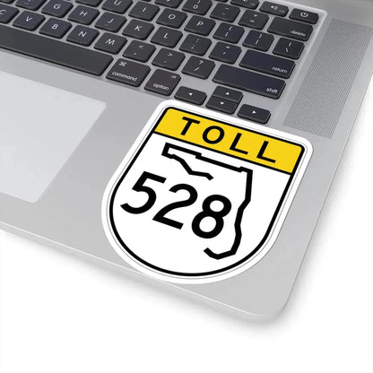 Toll Florida 528 (Florida) (Road Sign) STICKER Vinyl Kiss-Cut Decal - The Sticker Space