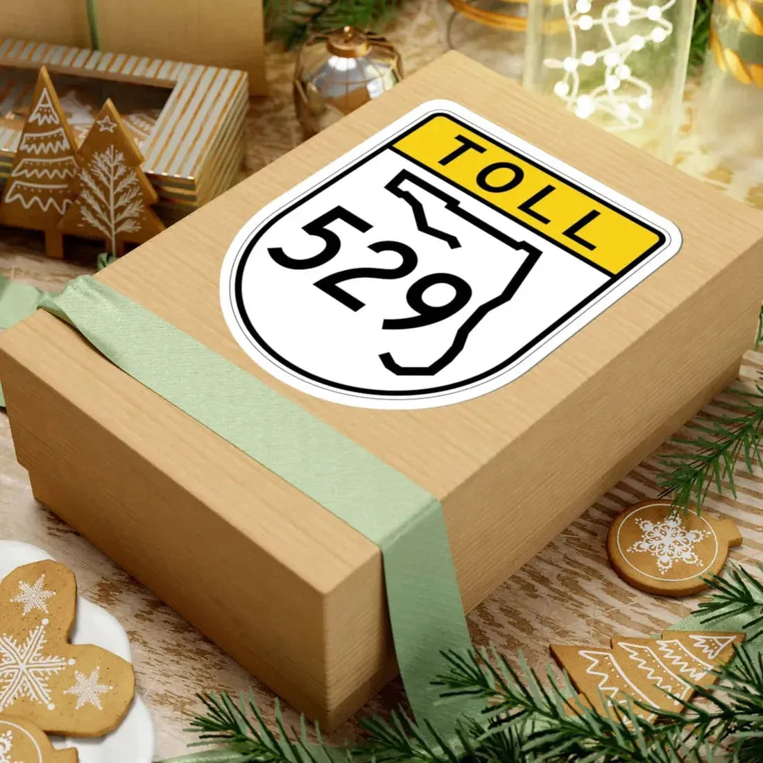 Toll Florida 529 (Florida) (Road Sign) STICKER Vinyl Kiss-Cut Decal - The Sticker Space