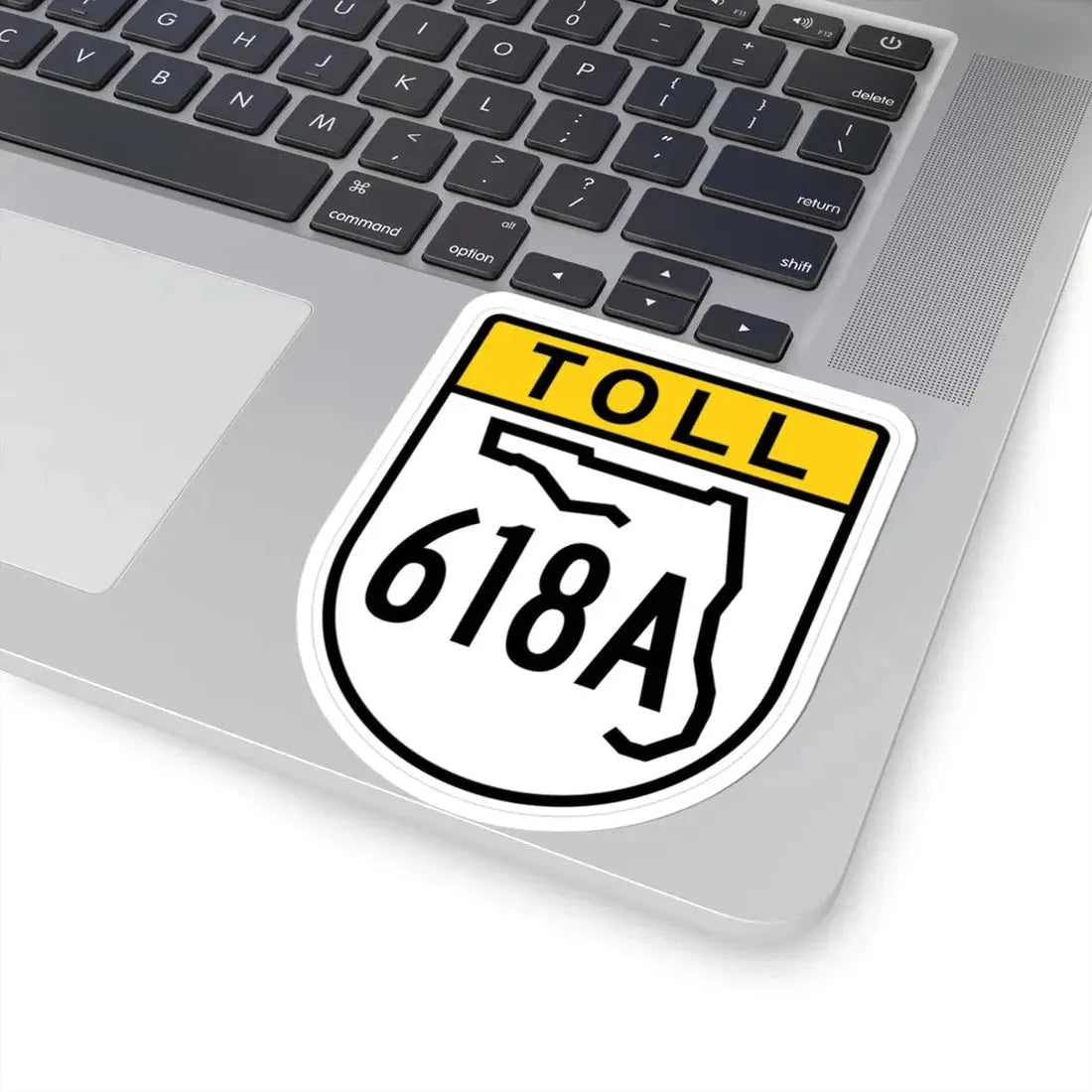 Toll Florida 618A (Florida) (Road Sign) STICKER Vinyl Kiss-Cut Decal - The Sticker Space