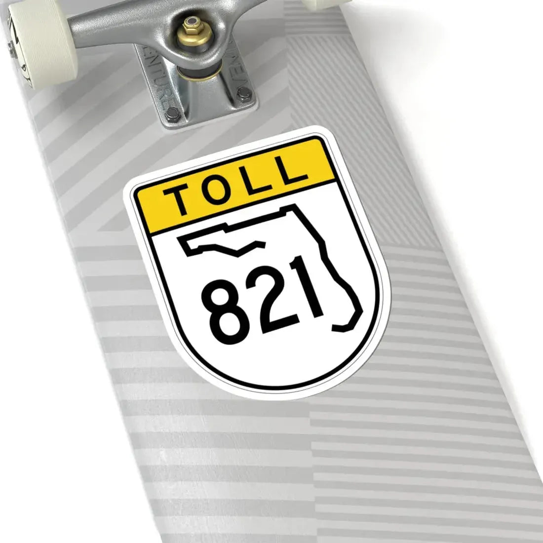 Toll Florida 821 (Florida) (Road Sign) STICKER Vinyl Kiss-Cut Decal - The Sticker Space