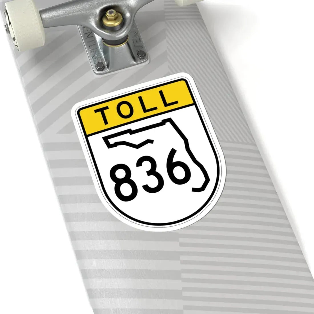 Toll Florida 836 (Florida) (Road Sign) STICKER Vinyl Kiss-Cut Decal - The Sticker Space