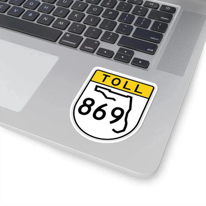 Toll Florida 869 (Florida) (Road Sign) STICKER Vinyl Kiss-Cut Decal - The Sticker Space